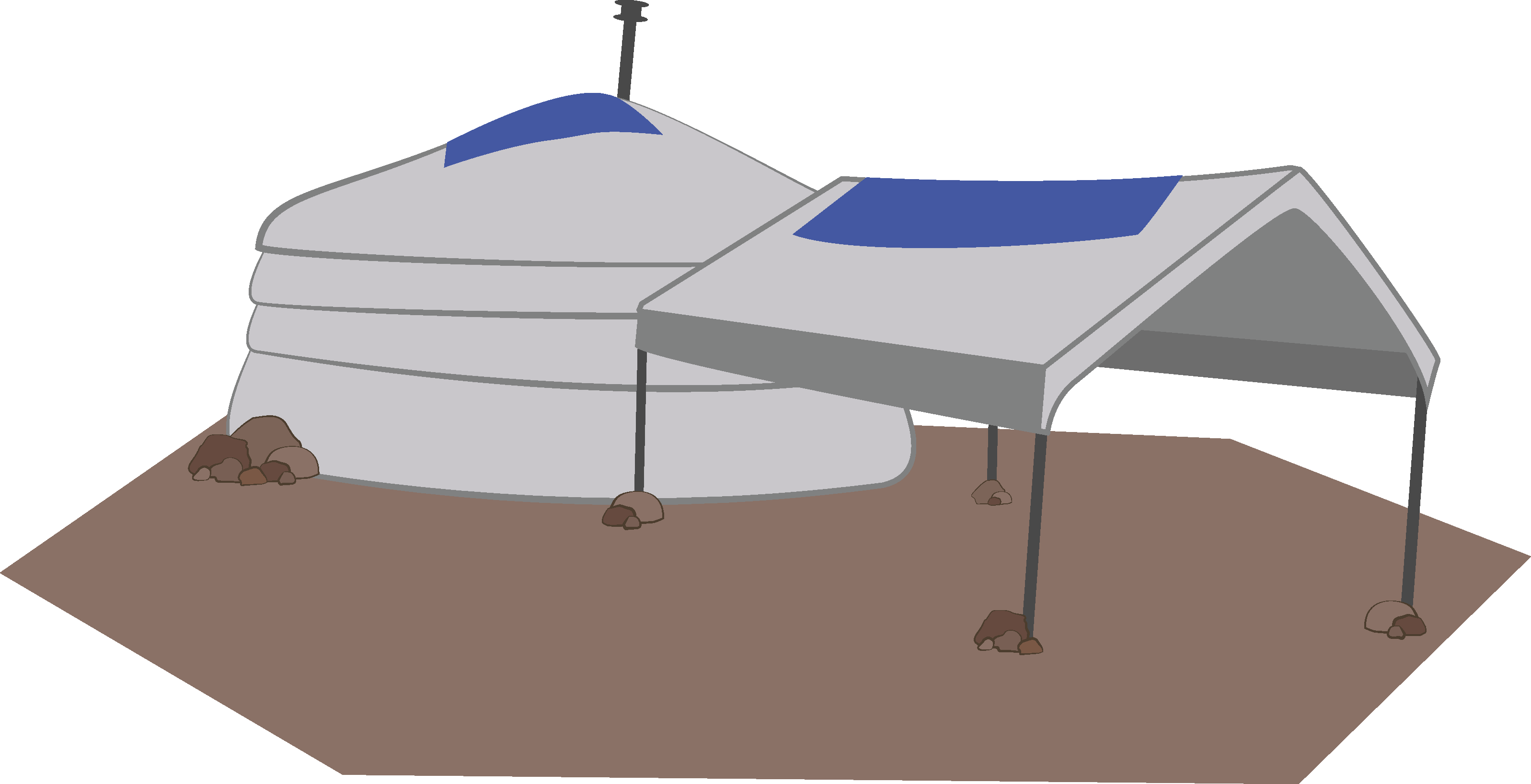 This is a graphic of a tent.